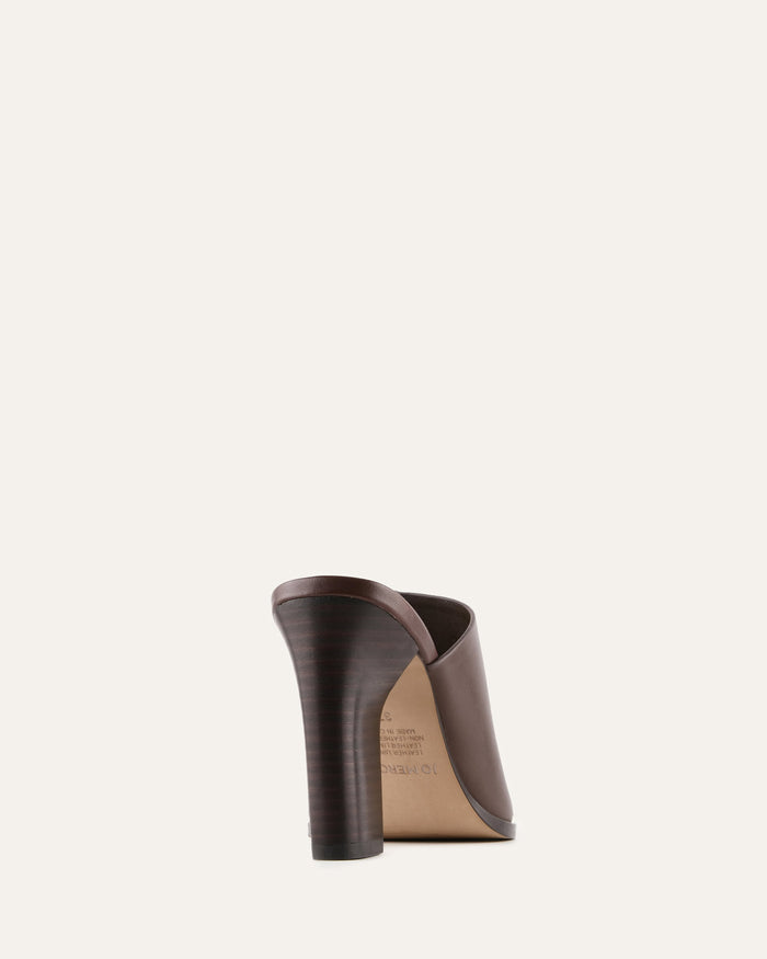 Brown leather product on a white background